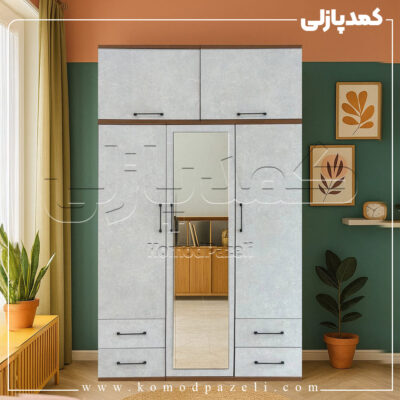 کمد دیواری مدل ماکان - عرض 150 (5 تکه)