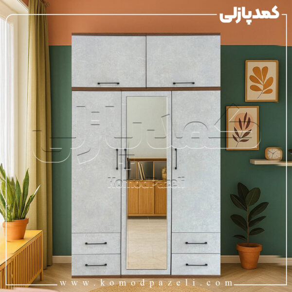 کمد دیواری مدل ماکان - عرض 150 (5 تکه)