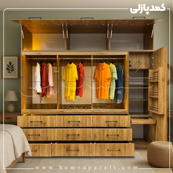 کمد دیواری مدل آمیتیس - عرض 230 یا 260 (13 تکه)