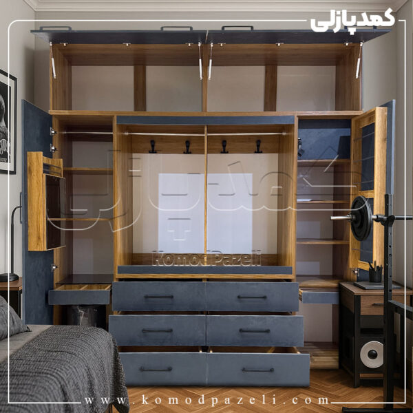 کمد دیواری مدل دیانا - عرض 220 یا 240 (10 تکه)