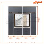 کمد دیواری مدل دیانا - عرض 220 یا 240 (10 تکه)