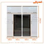 کمد دیواری مدل فیونا - عرض 220 یا 240 (10 تکه)