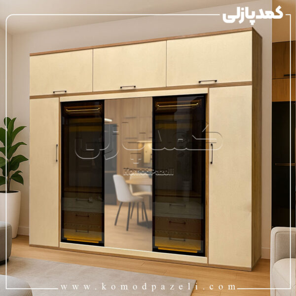 کمد دیواری مدل گارنت - عرض 280 یا 310 (14 تکه)